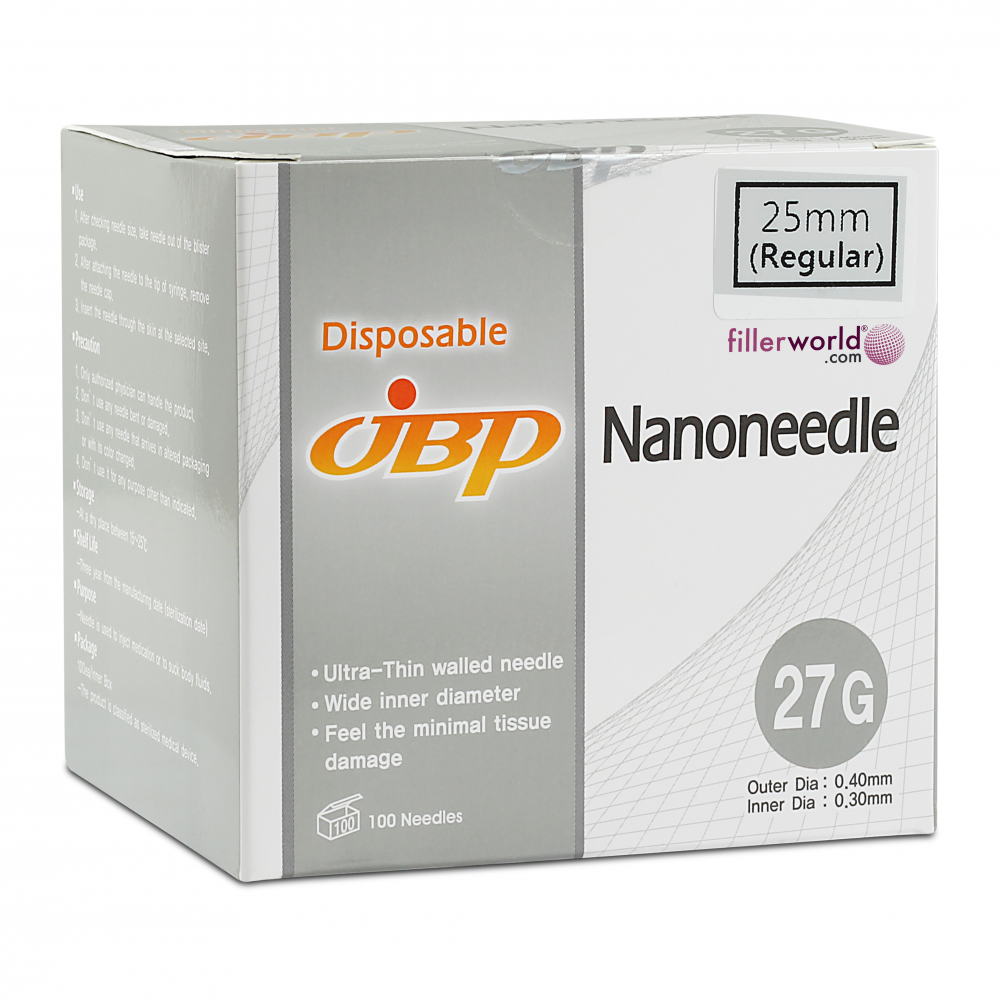 Jbp Nanoneedle 27G 25mm Regular (100 UTW needles)