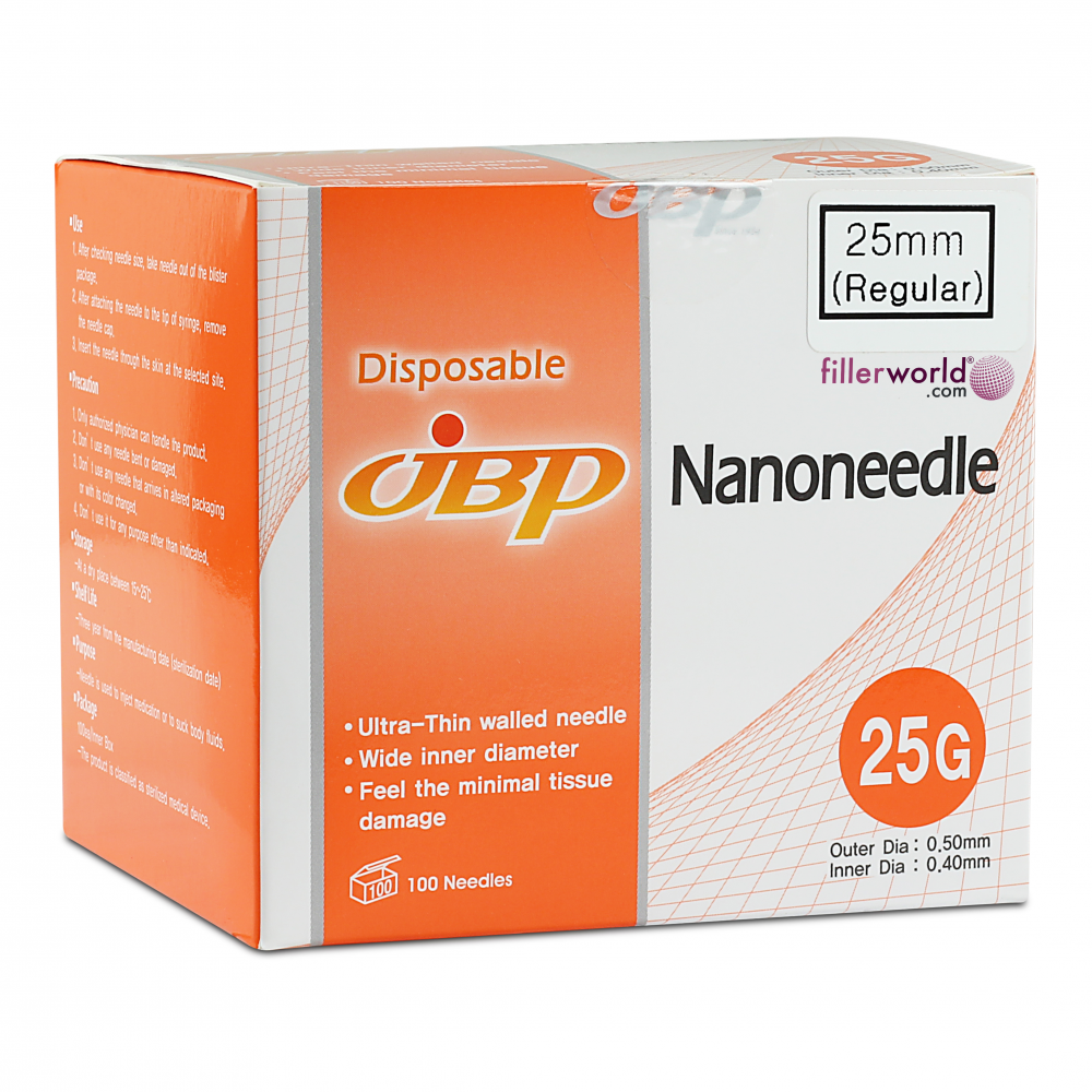 Jbp Nanoneedle 25G 25mm Regular (100 UTW needles)