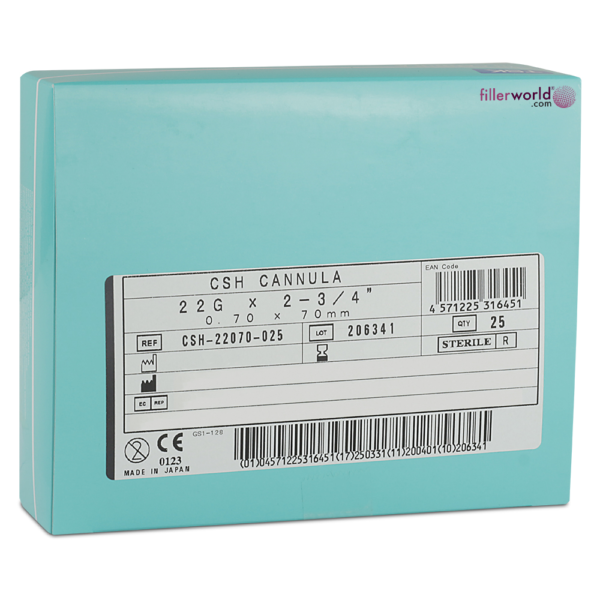 TSK Closed Single Hole Cannula 22G x 70mm (2 3∕4”) CSH-22070-025 1 BOX OF 25