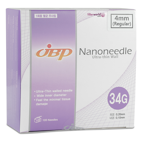 Jbp Nanoneedle 34G 8mm Regular (100 UTW needles)