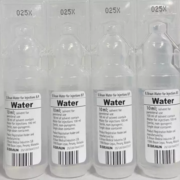 B.Braun Water For Injections (Mini-Plasco) (10ml x 20) - Image 2