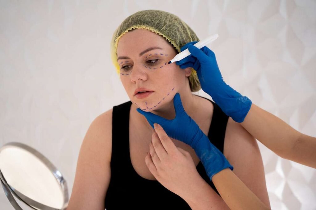 Dermal filler syringe with price tag illustration
